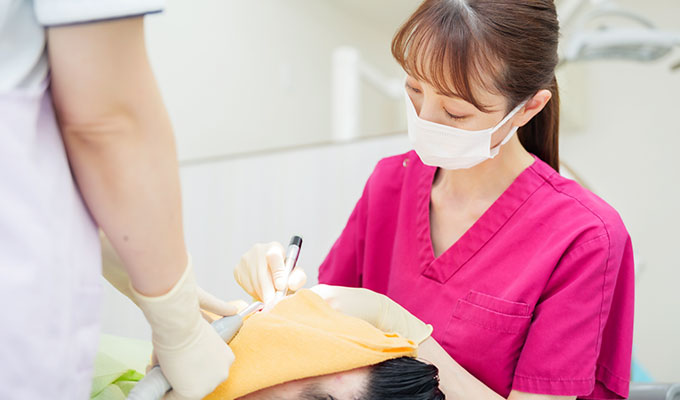 白さを整える処置